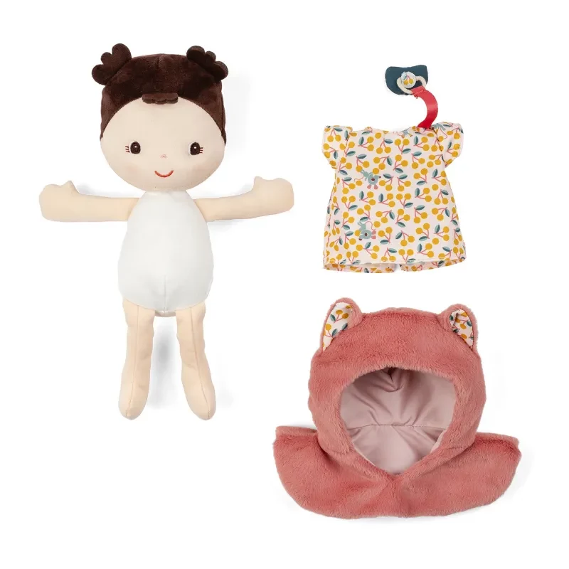 Lilliputiens Jeanne Baby Doll in Carrier with Hat 18m+
