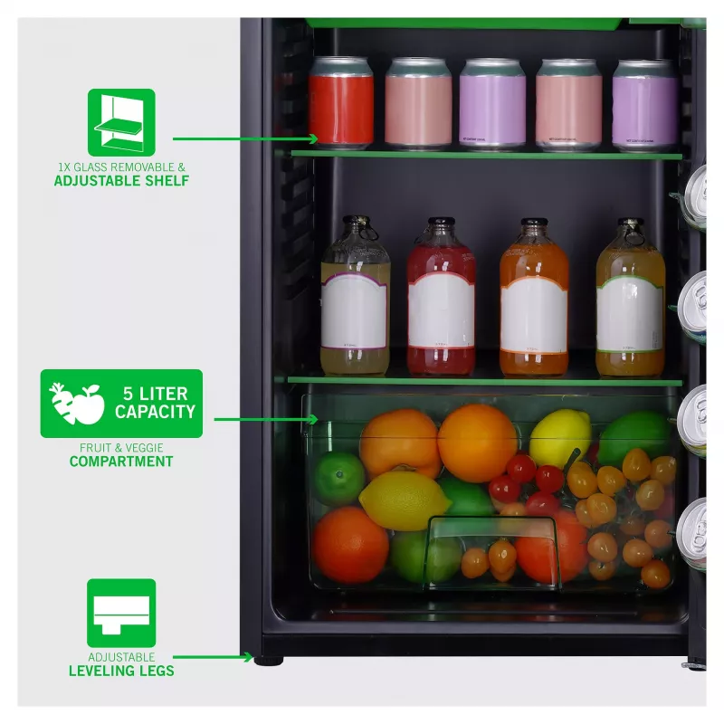 UKONIC Xbox 91L Kompakt-Kühlschrank mit Gefrierfach