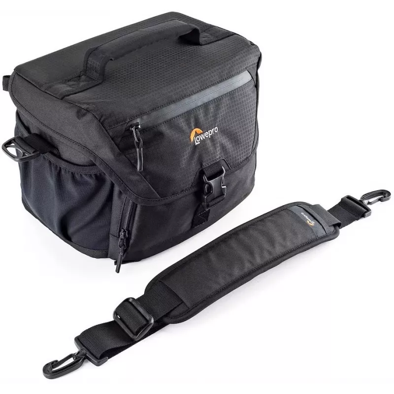 Lowepro Nova 180 AW II Schultertasche für DSLR/Spiegellose Kamera mit Objektiv, Schwarz