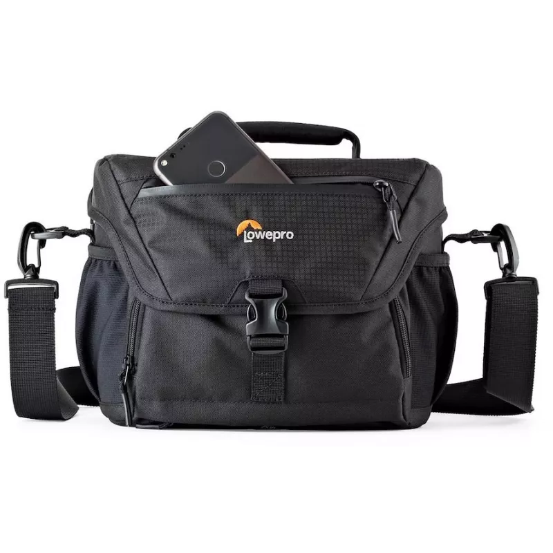 Lowepro Nova 180 AW II Schultertasche für DSLR/Spiegellose Kamera mit Objektiv, Schwarz