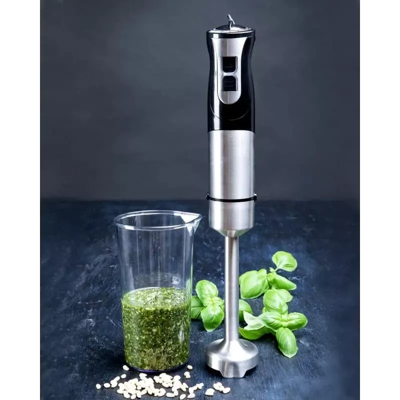 Gastronoma 18210001 Stabmixer, 1000 W, Schwarz/Silber