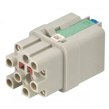 HARTING Han Q12-F-QL Bucheinsatz, 12 Kontakte, Quick-Lock-Anschluss, 1,5 mm²
