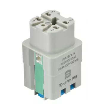 Harting Han A® Bucheinsatz 4 Kontakte Quick Lock 09200042733