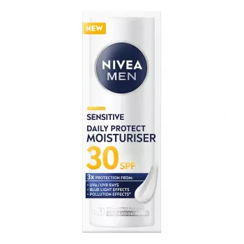 NIVEA Men Sensitive Daily Protect Feuchtigkeitscreme für das Gesicht SPF30 50ml