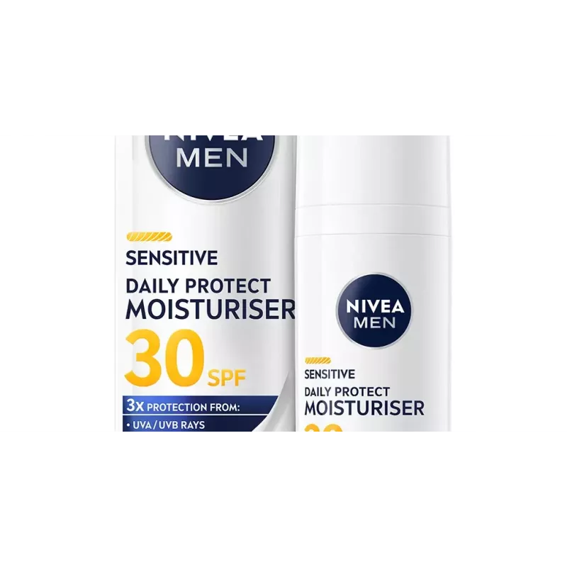 NIVEA Men Sensitive Daily Protect Feuchtigkeitscreme für das Gesicht SPF30 50ml
