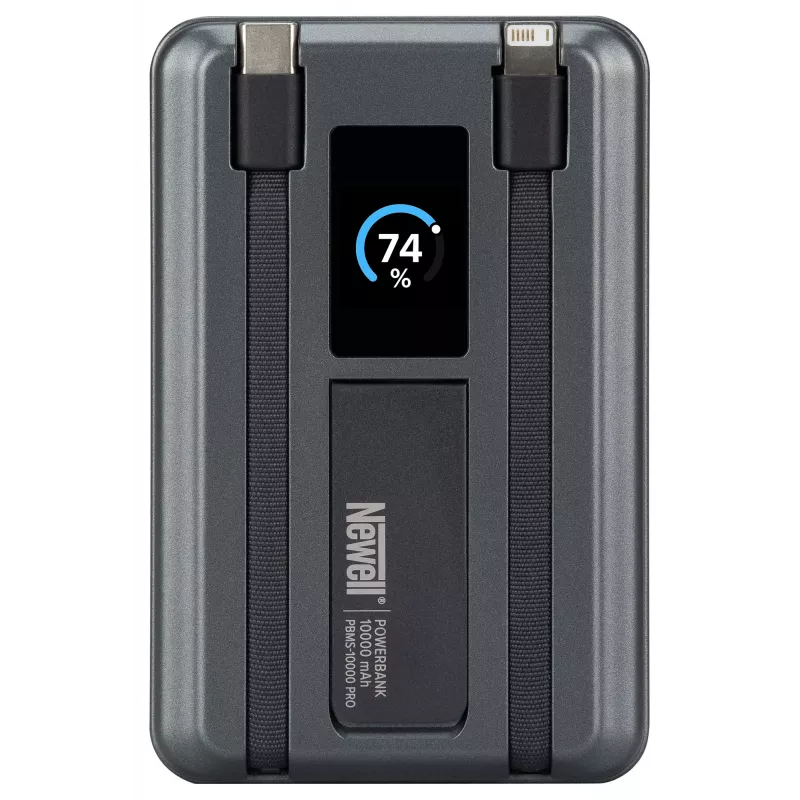 Power Bank Newell MS-10000 Pro MagSafe 10000 mAh Lightning, USB-C - Grau