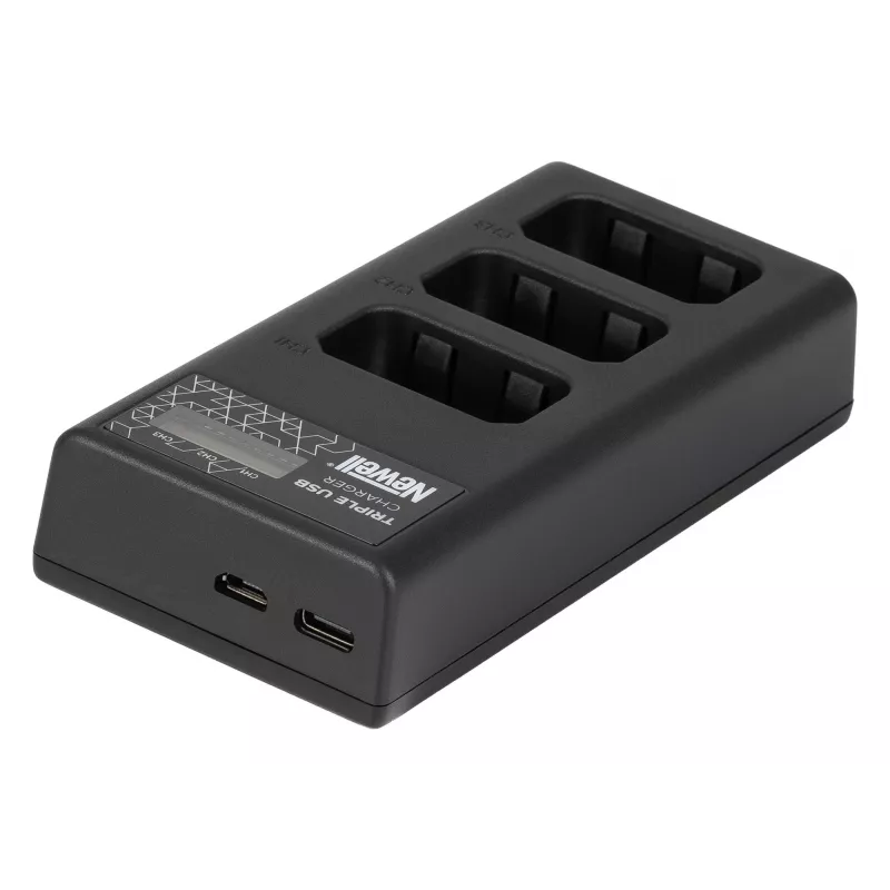 Newell CD-USB-C Triple Channel Battery Charger für Sony NP-FW50