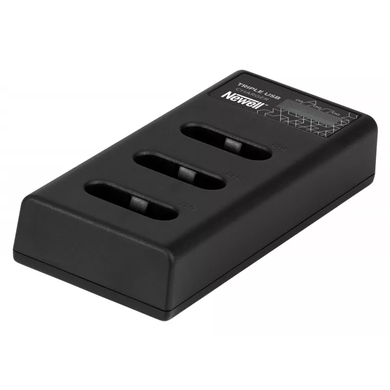 Newell CD-USB-C Triple-Channel Battery Charger für Sony NP-BX1 Akkus
