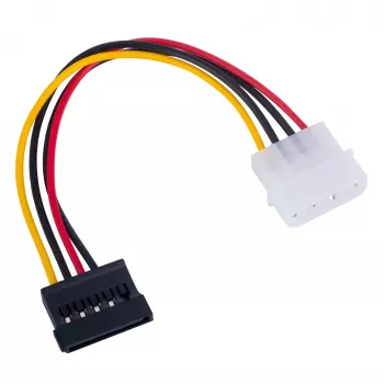 Akyga AK-CA-17 Molex-auf-SATA-Stromadapterkabel, 15 cm
