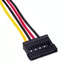 Akyga AK-CA-17 Molex-auf-SATA-Stromadapterkabel, 15 cm