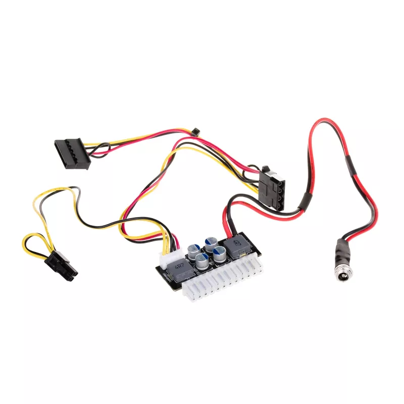 Akyga AK-CA-38 PICO-PSU DC/ATX-Netzteiladapter, 120 W, 12 V DC-Eingang, 24-Pin-ATX, P4, SATA, Molex