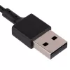 Akyga AK-SW-23 magnetisches USB-Ladekabel für Fitbit Ionic, 1 m, schwarz