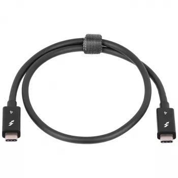Akyga AK-USB-33 USB-C-auf-USB-C-Thunderbolt-Kabel, 40 Gbit/s, 100 W, 0,5 m, schwarz