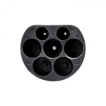 Akyga AK-SC-E03 Typ-2-EV-Ladestecker, einphasig, 32 A, blau