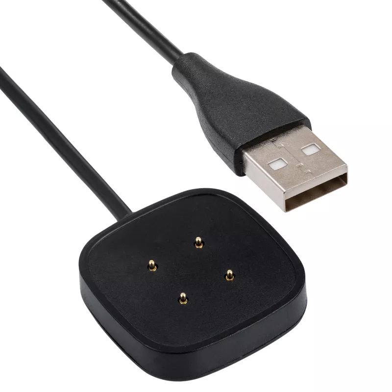 Akyga AK-SW-27 magnetisches USB-Ladekabel für Fitbit Versa 3 / Sense, 1 m, schwarz