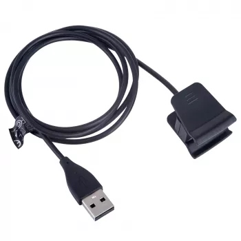 Akyga AK-SW-35 Ladekabel für Fitbit Alta HR, USB-A, 1 m, Schwarz