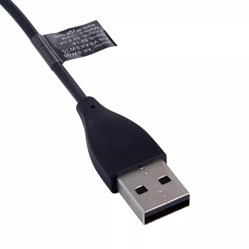 Akyga AK-SW-35 Ladekabel für Fitbit Alta HR, USB-A, 1 m, Schwarz