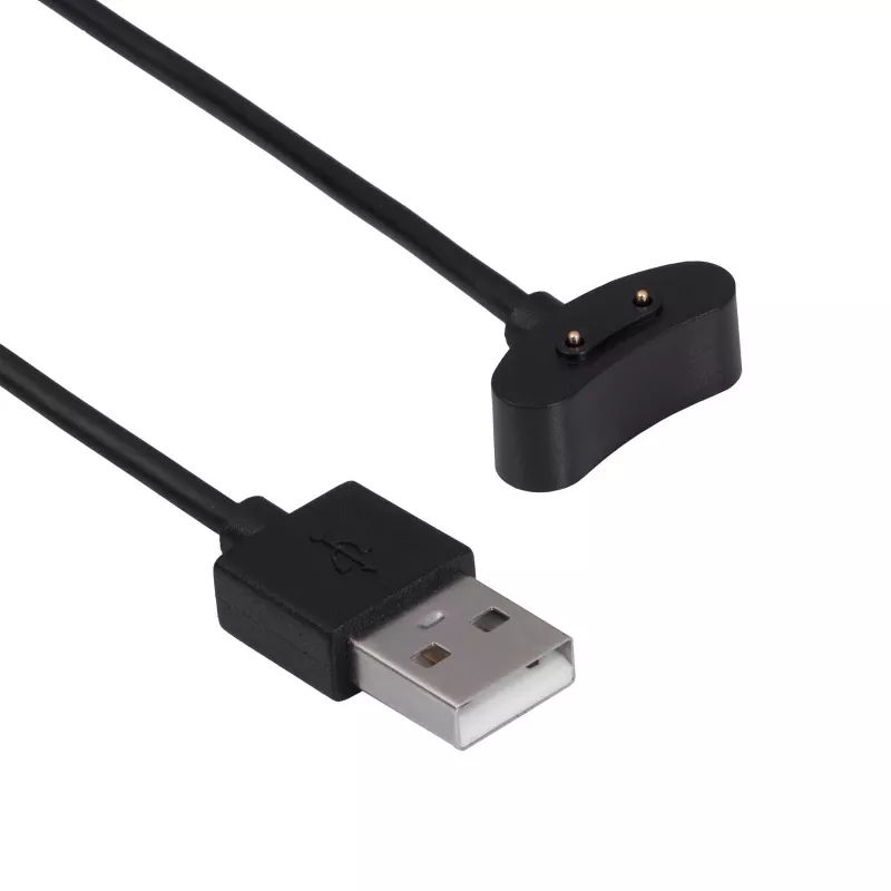 Akyga AK-SW-39 magnetisches Ladekabel für Ticwatch Pro 3 GPS / E3, USB-A, 1 m, Schwarz