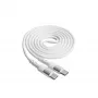 Akyga AK-USB-40 USB-C auf USB-C Kabel, USB 2.0, 60 W, 1 m, Weiß