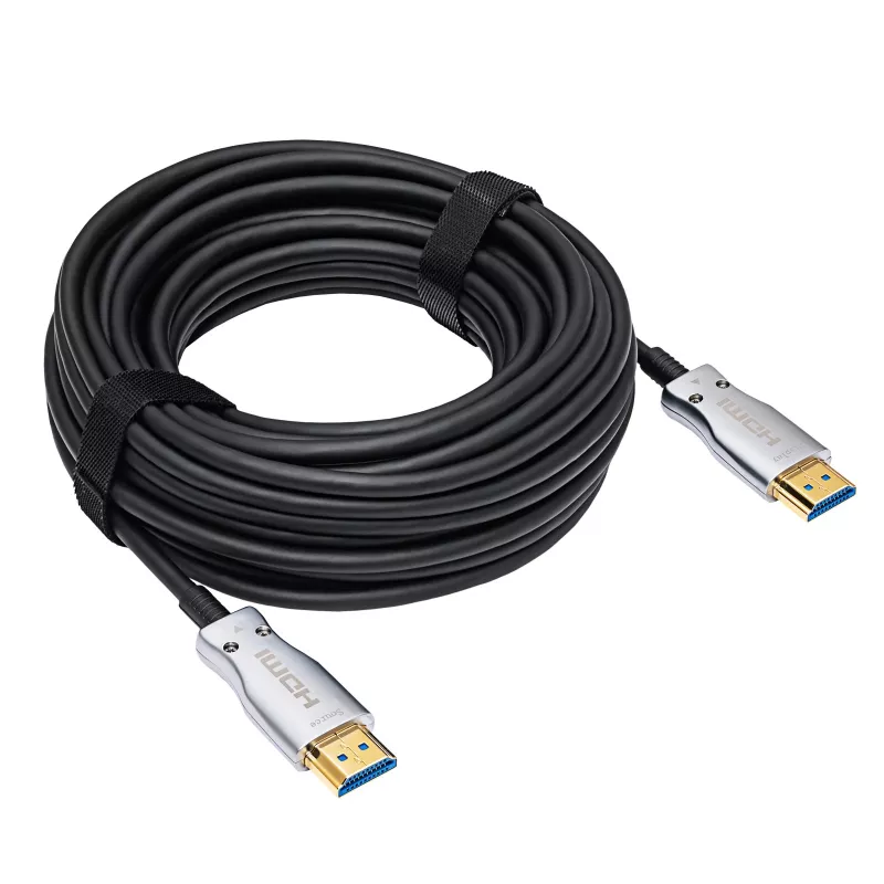 Akyga AK-HD-100L HDMI-2.1-Aktiv-Glasfaserkabel (AOC), 48 Gbit/s, 8K@60Hz / 4K@120Hz, 10 m