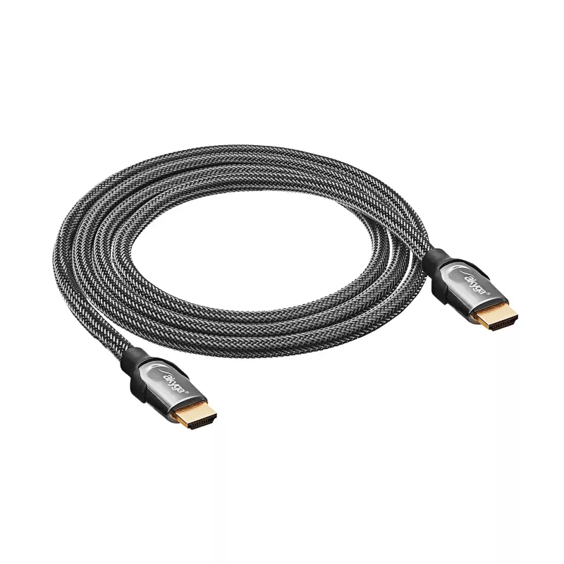 Akyga AK-HD-15S HDMI-2.1-Kabel, geschirmt, Kupfer, geflochten, 48 Gbit/s, 8K@60Hz / 4K@120Hz, 1,5 m