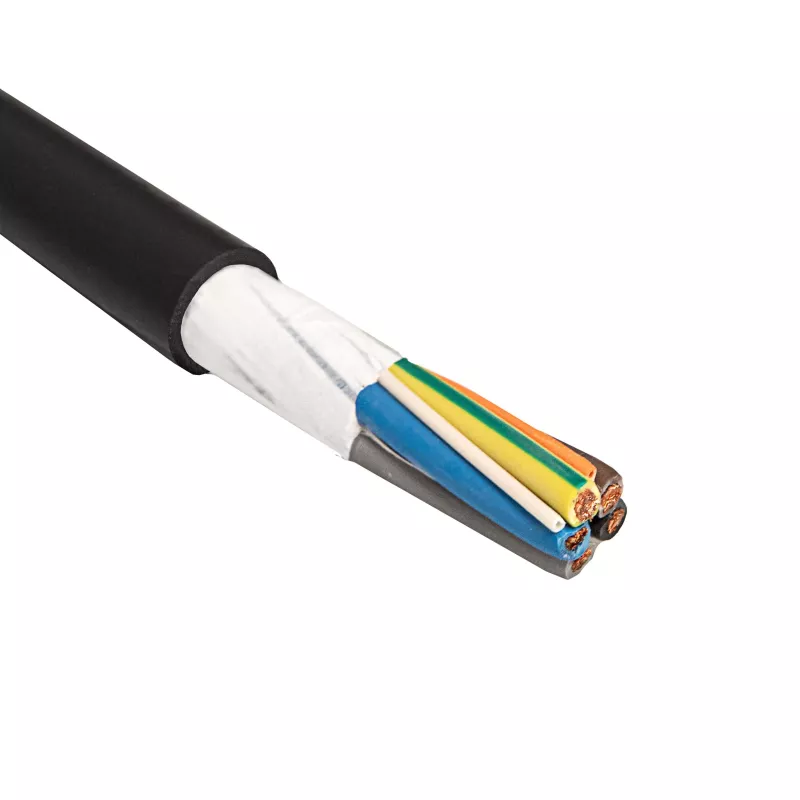 Akyga AK-SC-E12 EV-Ladekabel 5 x 6 mm² + 2 x 0,75 mm², dreiphasig, 32 A, 450/750 V, Meterware