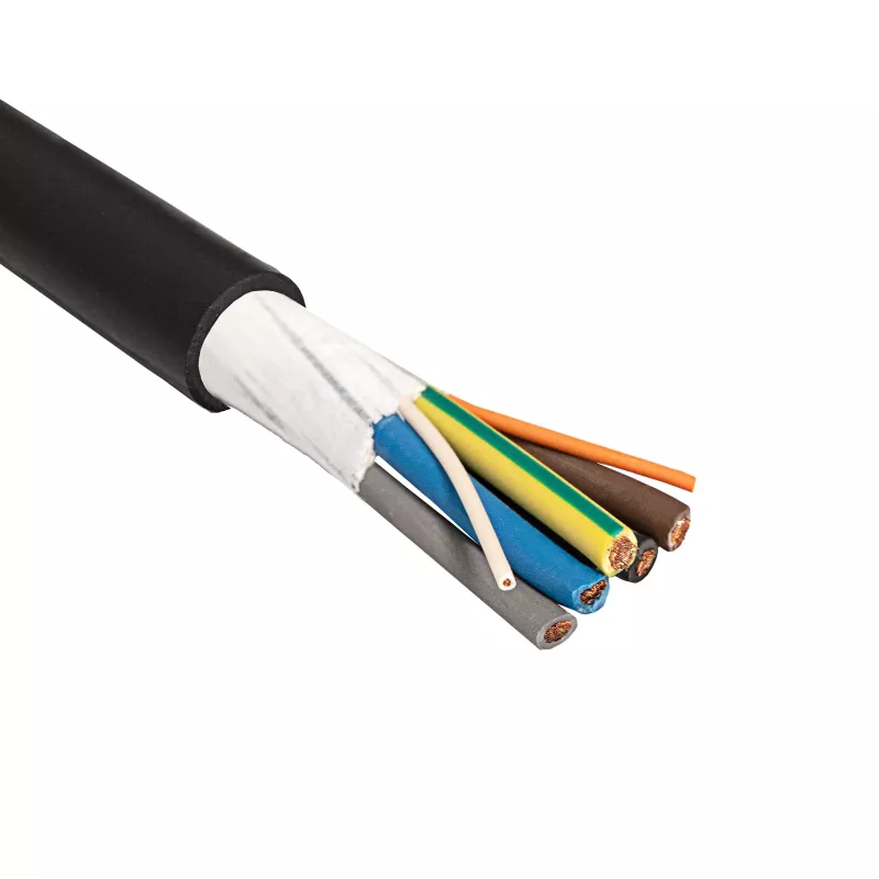 Akyga AK-SC-E12 EV-Ladekabel 5 x 6 mm² + 2 x 0,75 mm², dreiphasig, 32 A, 450/750 V, Meterware
