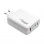 Akyga AK-CH-24 GaN-USB-Ladegerät 140 W, 3 x USB-C PD + USB-A, Weiß