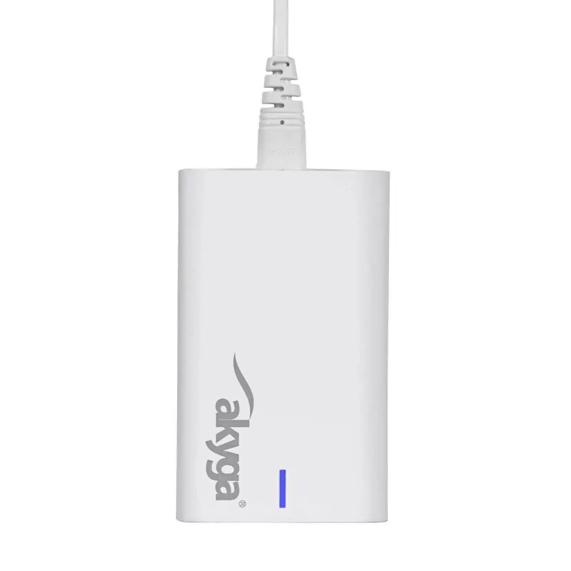 Akyga AK-CH-25 GaN-Tisch-USB-Ladegerät 140 W, 3 x USB-C PD + USB-A, Weiß
