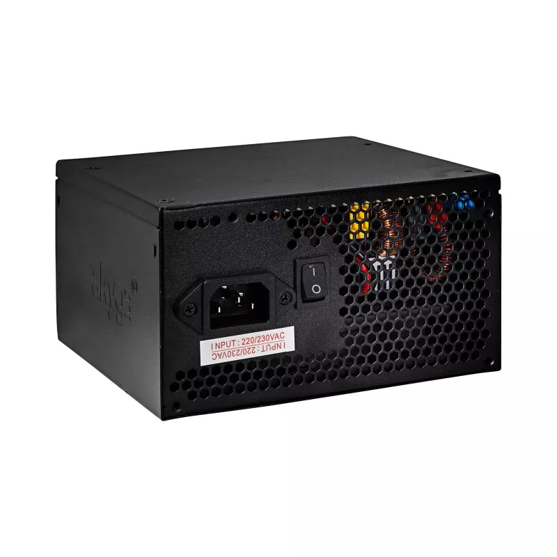Akyga AK-C2-800 Classic 800 W ATX-Netzteil, teilmodular, aktive PFC, 120-mm-Lüfter