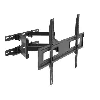 Akyga AK-MB-10 schwenkbare TV-Wandhalterung, 37-70 Zoll, 50 kg, VESA 600x400, Schwenken ±45°, Neigen ±20°, schwarz