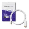 Qoltec USB 3.1 Type-C Male to HDMI Type A Male Adapter Cable, 4K, Alternate Mode, 1m, Black