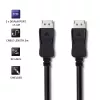 Qoltec DisplayPort 1.4 Kabel Stecker auf Stecker 3m 8K Schwarz