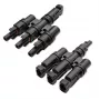 Qoltec MC4 T-Type Branch Connector Set 1000V 30A