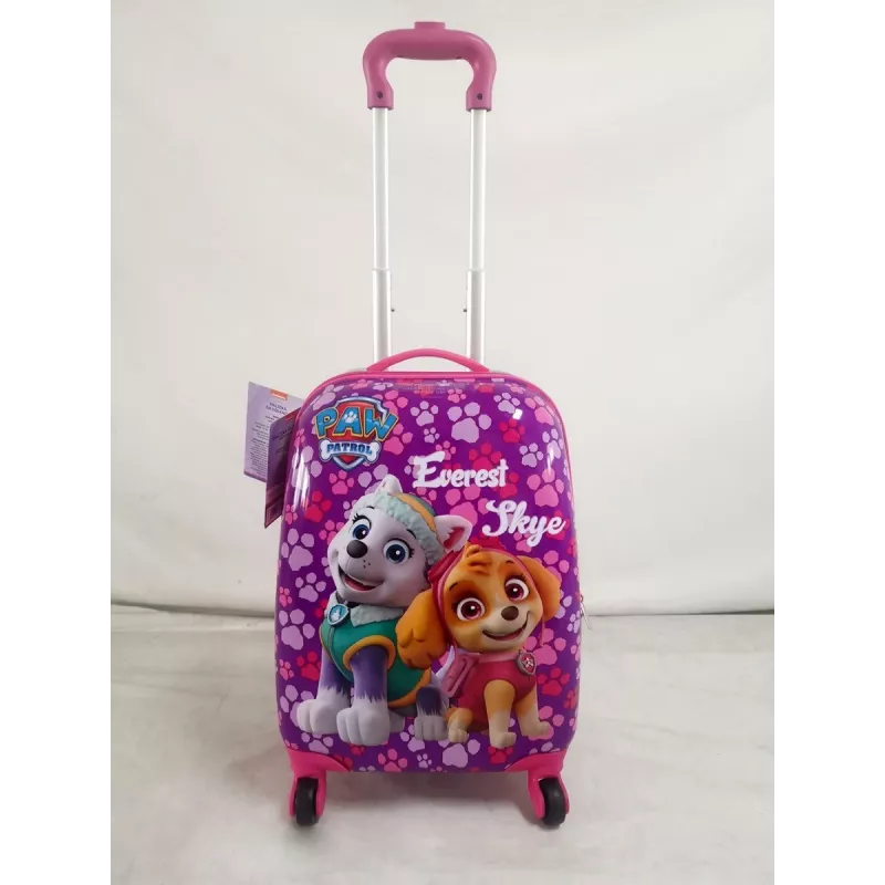 Nickelodeon Paw Patrol on Wheels - Rosa großer Kinderreisekoffer