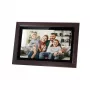 Kruger & Matz FRAMEO Wi-Fi 15.6 inch Digitaler Bilderrahmen mit Holzrahmen, Full-HD-IPS-Touchscreen, 16 GB, Schwarz