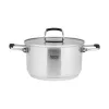 TEESA COOK PRIME 6-teiliger Kochtopf-Set, Edelstahl, induktionsgeeignet