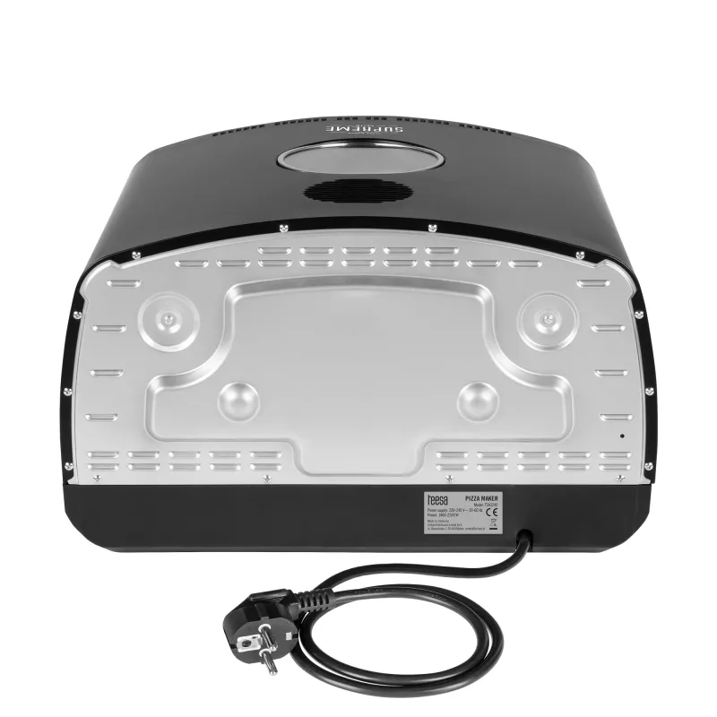 TEESA Pizza Oven SUPREME ELITE 2200 W, 450°C, Dual Heating, Window, LED, 33 cm, Multiple Baking Programs