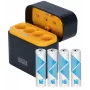 Newell 4-Kanal Li-Ion Akku-Ladegerät + 4 AA 2200 mAh Li-Ion Akkus