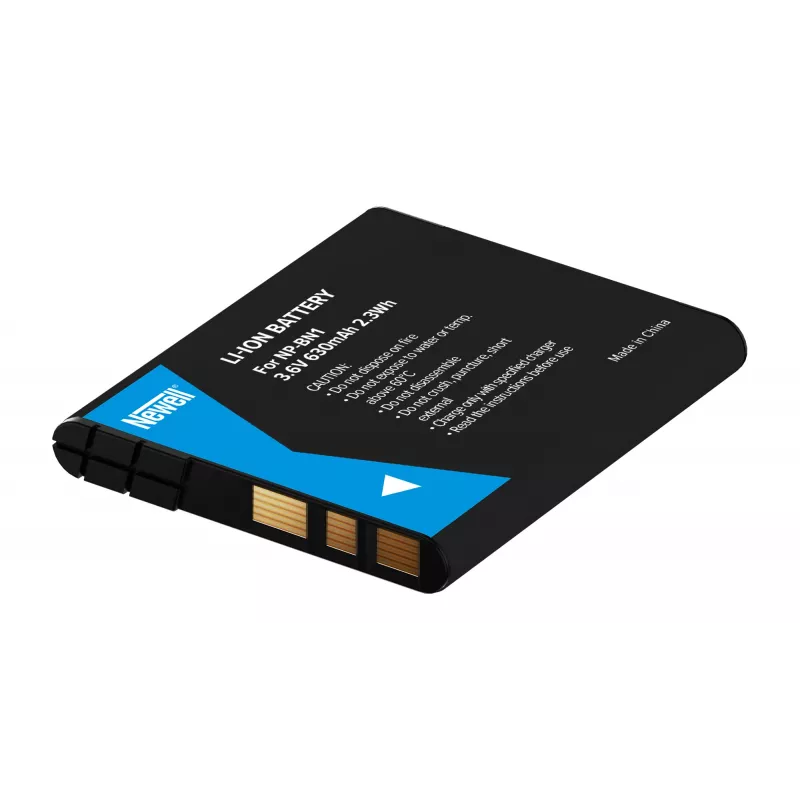 Newell Ersatzakku NP-BN1 für Sony Kameras, 630mAh, 3,7V, Li-ion, Schwarz