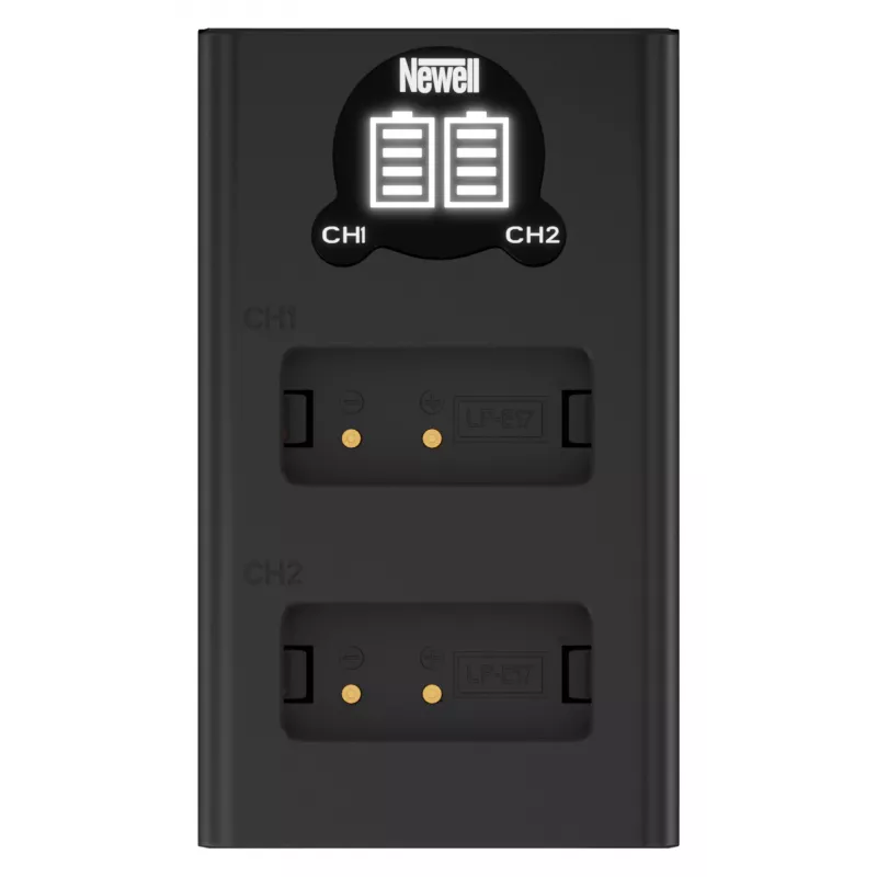 Newell Dual-Channel USB-C Charger DL-USB-C für Canon LP-E17 Akkus