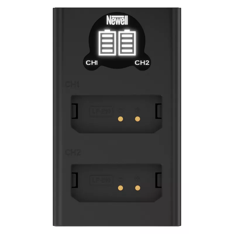 Newell Dual-Channel USB-C Charger DL-USB-C für Canon LP-E10 Akkus