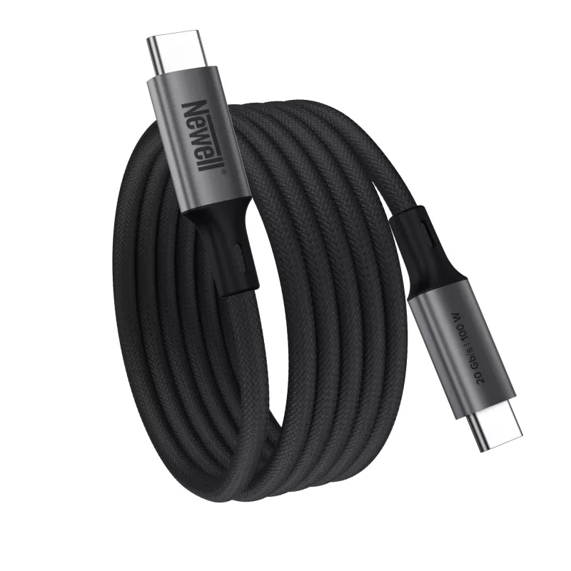 Newell Magnetic USB-C auf USB-C 3.2 Gen 2 Kabel - 1 m, Graphit