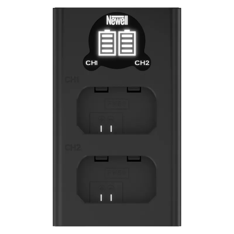 Newell Dual-Channel USB-C Charger DL-USB-C für Sony NP-FW50 Akkus