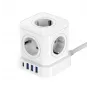Newell GaN Power Cube 9w1 Weiß Steckdosenleiste mit USB-Ladegerät