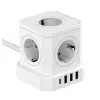 Newell GaN Power Cube 9w1 Weiß Steckdosenleiste mit USB-Ladegerät