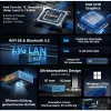 GEEKOM IT12 Mini-PC, Intel Core i5-12450H, 16 GB RAM, 512 GB SSD, Windows 11 Pro, blau