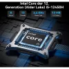 GEEKOM IT12 Mini-PC, Intel Core i5-12450H, 16 GB RAM, 512 GB SSD, Windows 11 Pro, blau