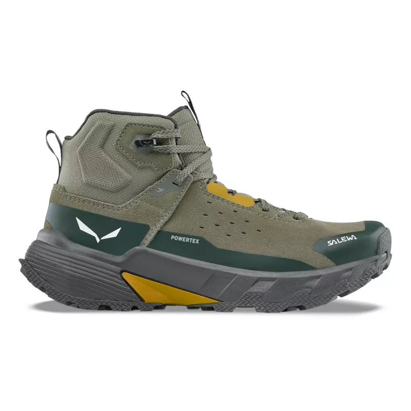 Salewa Pedroc 2 Leather Mid PTX Hiking Shoes Dark Olive/Cactus EU 44