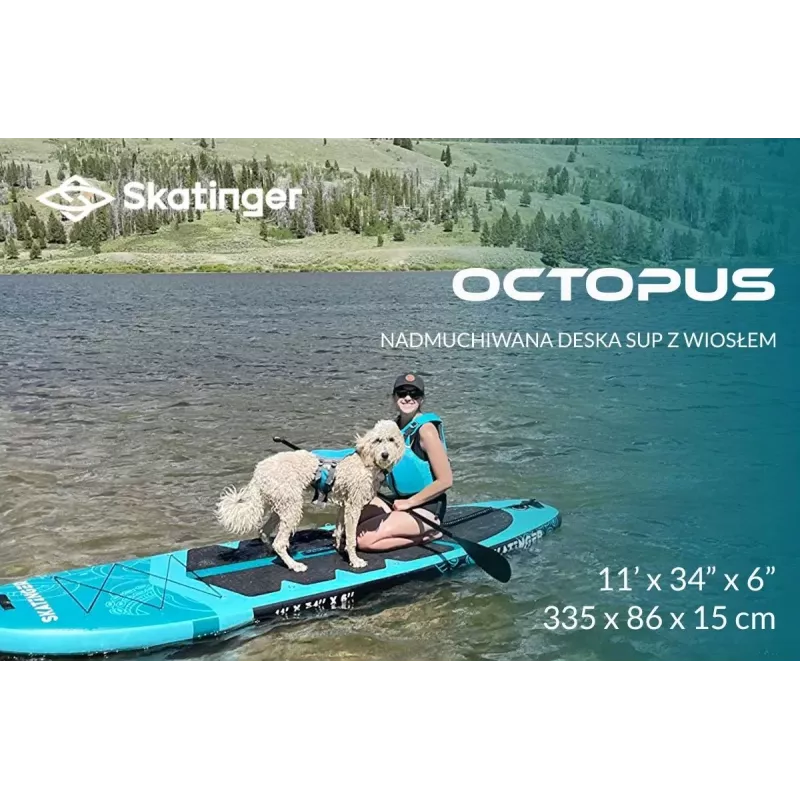SKT Octopus aufblasbares SUP-Board Allround 335x86x15 cm